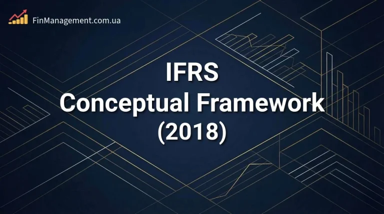 Cover of the guide for CFOs on the Conceptual Framework for Financial Reporting (2018), covering asset definitions, recognition criteria, and measurement bases.
