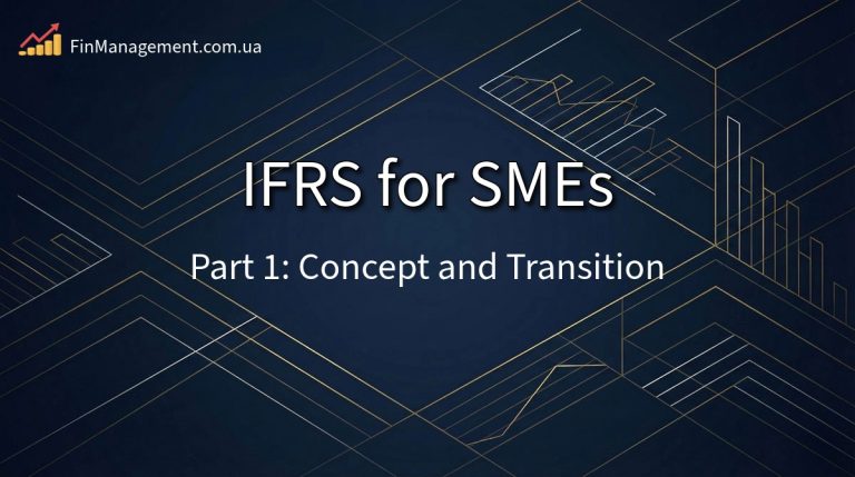 IFRS for SMEs Overview Cover: Part 1. Standard Concept and First-time Adoption.