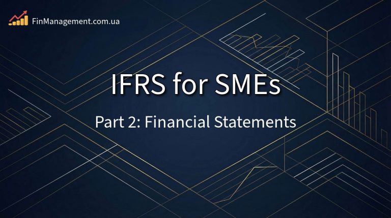 IFRS for SMEs Overview Cover: Part 2. Financial Statements Presentation.