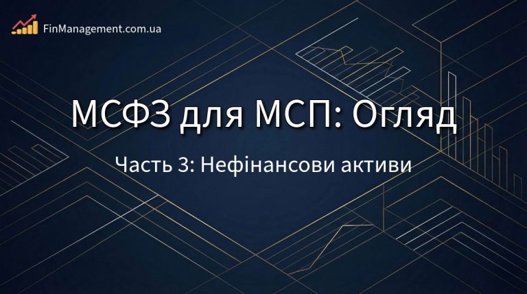 Обкладинка огляду МСФЗ для МСП: Частина 3. Облік нефінансових активів (ОЗ, запаси).